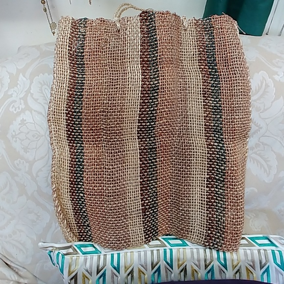 J. CREW BURLAP BAG - Picture 2 of 4